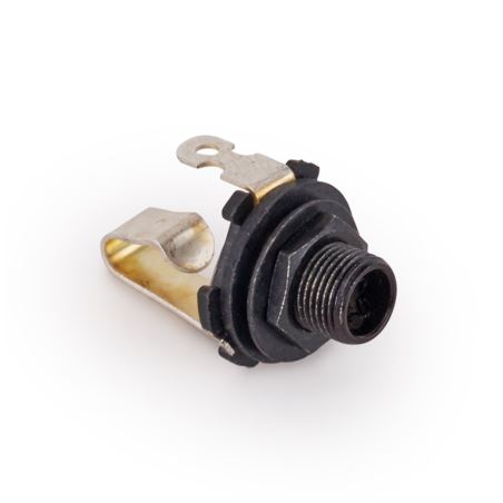 MEC Open 6.3 mm / 1/4 Mono Jack Socket - Black